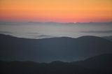 Świt, Widok z Połoniny Wetlińskiej, Bieszczady,