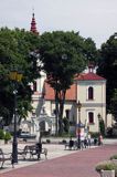 Sczebrzeszyn, rynek i kościół św. Mikołaja