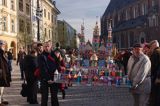 Szopki Krakowskie na Rynku pod pomnikiem Mickiewicza w pierwszy czwartek grudnia, Kraków Christmas cribs, Cracow, Poland