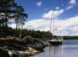 Zatoka Bruksviken, okolice Nynashamn, szkiery szwedzkie, Szwecja