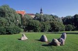 Tallin, rzeźba w Toom park, Toompea, Estonia