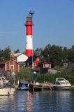 port i latarnia morska na wyspie Tankar, Finlandia, Zatoka Botnicka