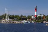 port i latarnia morska na wyspie Tankar, Finlandia, Zatoka Botnicka