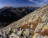 Tatry, piargi pod Pośrednią Turnią