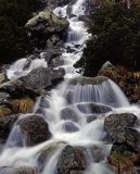 Tatry, wodospad nad Morskim Okiem, potok spod Mnicha