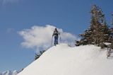 zima, skitouring na Jamborowwym Wierchu, Tatrzański Park Narodowy Murań, widok z Murzasichla