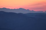 Tatry, widok z Połoniny Wetlińskiej, Bieszczady