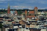 Toruń starówka panorama z wieży ratuszowej