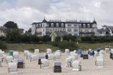 plaża i hotel w Ahlbeck na wyspie Uznam, Niemcy