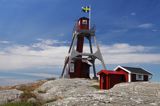 Latarnia morska Vaderorarna, Väderöarna, Szwecja Zachodnia, Skagerrak, Västra Götaland