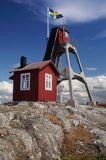 Latarnia morska Vaderorarna, Väderöarna, Szwecja Zachodnia, Skagerrak, Västra Götaland