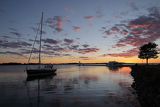 Wejście do portu Vadstena nad jeziorem Vattern, Szwecja