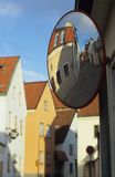 Visby na Gotlandii, odbicie w lustrze - stare miasto