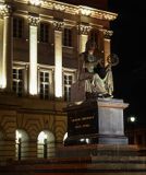 Warszawa Pałac Staszica i pomnik Mikołaja Kopernika