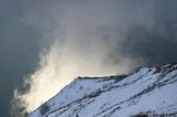 W chmurach, poranek na Wetlińskiej, Bieszczady