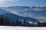 widok z Rówinicy na Beskid Śląski