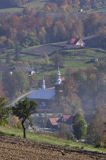 Beskid Wyspowy Wilkowisko, drewniany kościół pw. Św. Katarzyny zbudowany został w latach 1921-1930, na wzór poprzedniego, spalonego w 1916 roku.