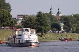 statek wycieczkowy, rzeka Wisła, szlak wodny Wisły, Kraków, Bulwar Inflandzki, Małopolska