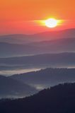 wschód słońca na Połoninie Wetlińskiej, Bieszczady