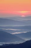 wschód słońca na Połoninie Wetlińskiej, Bieszczady