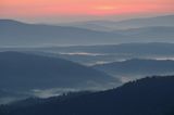 o świcie na Połoninie Wetlińskiej, Bieszczady