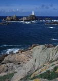 Wyspa Jersey i latarnia La Corbiere Channel Islands - Wyspy Normandzkie