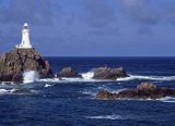 Wyspa Jersey i latarnia La Corbiere Channel Islands - Wyspy Normandzkie