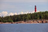 Latarnia morska, wyspa Yttergrund, Finlandia, Zatoka Botnicka