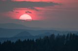 Zachód słońca, Bieszczady