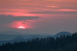 Zachód słońca, Bieszczady