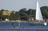 na desce zamiast bączka, Dybvig Bugt, Jutlandia, Mały Bełt, Dania, Stand up paddle boarding