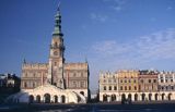 Zamość ratusz i kamienice, rynek