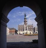 Zamość, rynek i ratusz