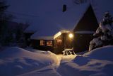 Chata nocą, Bieszczady