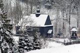 Zabytkowa cerkiew drewniana, kościółek drewniany, żłobek, Bieszczady