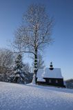 Zabytkowa cerkiew drewniana, kościółek drewniany, żłobek, Bieszczady